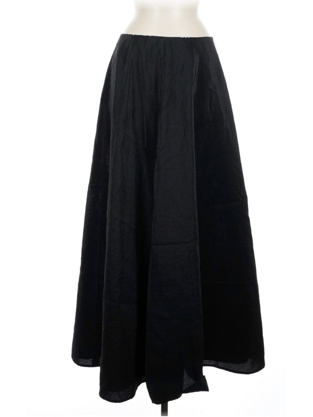 Vintage Ralph by Ralph Lauren Black Maxi Skirt Long Line Beaded Waist - Picture 4 of 16